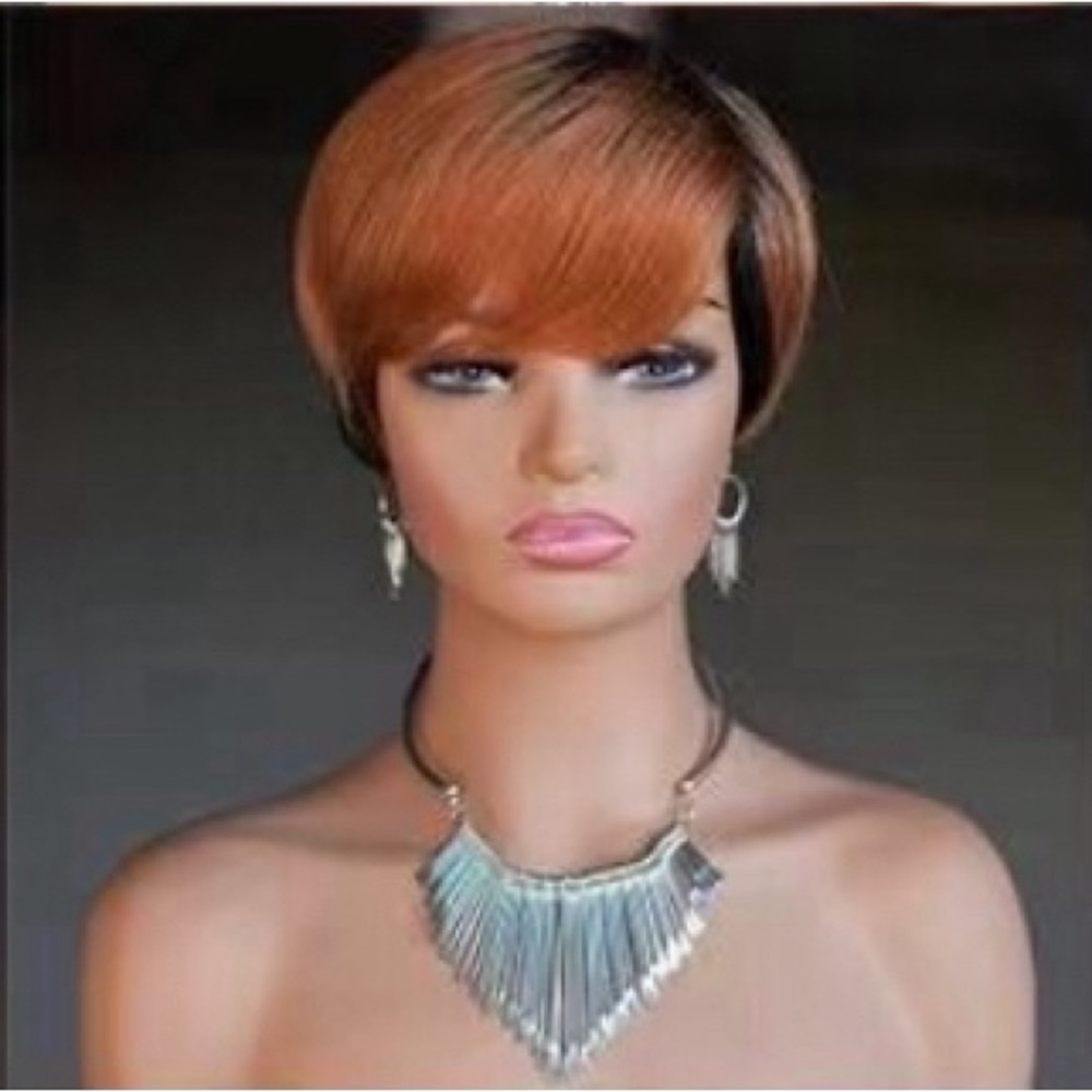 #P1B/350 HUMAN HAIR PIXIE WIG!!
